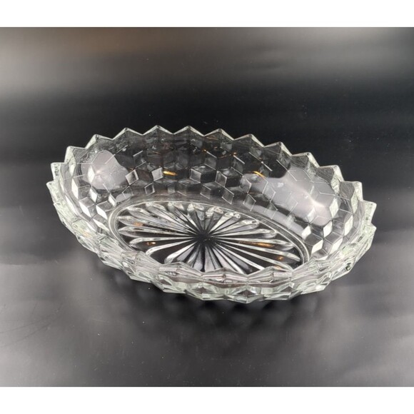 Fostoria American Clear Oval Vegetable Bowl 9" #2056 Vtg Glassware‎ Unmarked MCM - Picture 2 of 7